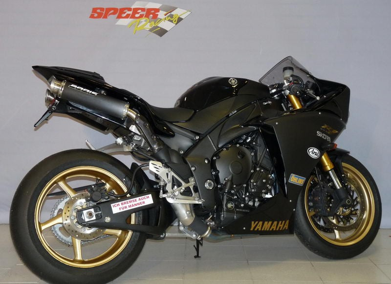 Bodis(ボディス)フルエキゾーストシステム 4-2 ステンレス ブラック GP1 ヨーロッパ公道走行認可 for YZF R1(2009-) | YR1-046