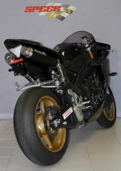 Bodis(ボディス)フルエキゾーストシステム 4-2 ステンレス ブラック GP1 ヨーロッパ公道走行認可 for YZF R1(2009-) | YR1-046