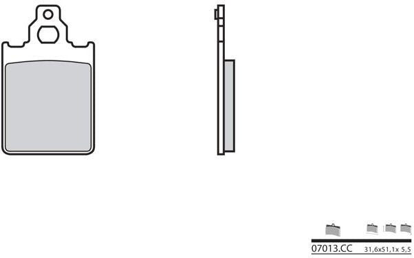 BREMBO / ブレンボ ブレーキパッド 07013CC カーボンセラミック | 07013CC