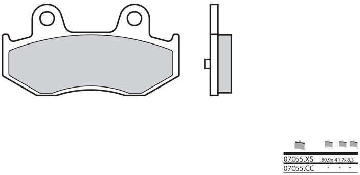 BREMBO / ブレンボ ブレーキパッド 07055CC カーボンセラミック | 07055CC