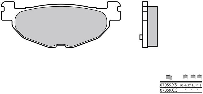 BREMBO / ブレンボ ブレーキパッド 07059XS カーボンセラミック オーガニック | 07059XS