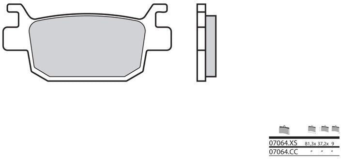 BREMBO / ブレンボ ブレーキパッド 07064XS カーボンセラミック オーガニック | 07064XS