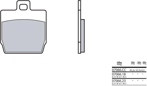 BREMBO / ブレンボ ブレーキパッド 07066CC カーボンセラミック | 07066CC