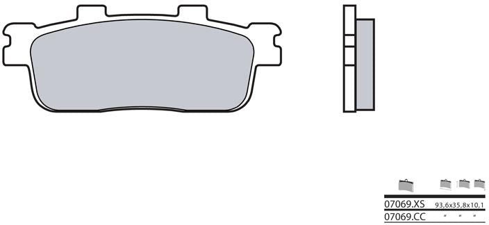 BREMBO / ブレンボ ブレーキパッド 07069CC カーボンセラミック | 07069CC