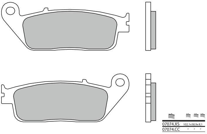 BREMBO / ブレンボ ブレーキパッド 07074CC カーボンセラミック | 07074CC