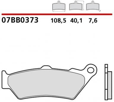 Brembo / ブレンボ REAR BRAKE PADS SET BMW R 1200 RS 1200 2015-2018 | 07BB0373