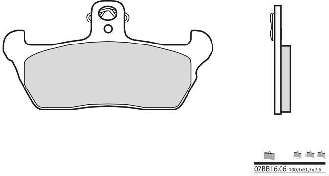 BREMBO / ブレンボ ブレーキパッド 07BB1606 オーガニック | 07BB1606