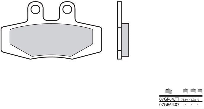 BREMBO / ブレンボ ブレーキパッド 07GR6407 オーガニック | 07GR6407