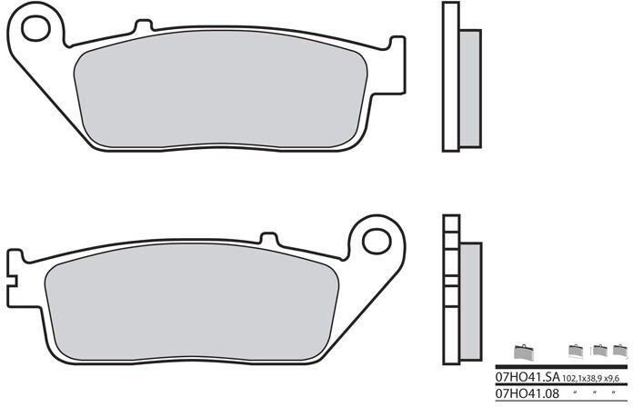 BREMBO / ブレンボ ブレーキパッド 07HO4108 オーガニック | 07HO4108