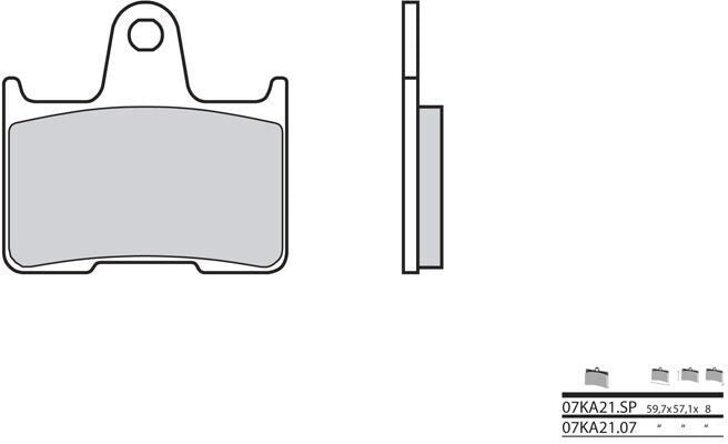 BREMBO / ブレンボ ブレーキパッド 07KA2107 純正コンパウンド | 07KA2107