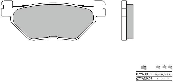 BREMBO / ブレンボ ブレーキパッド 07YA39SP シンタード・メタル | 07YA39SP
