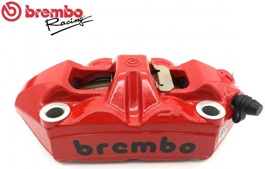 Brembo / ブレンボ RED RIGHT RADIAL BRAKE CALIPER M4 MONOBLOCK 100MM BLACK LOGO | 120988599