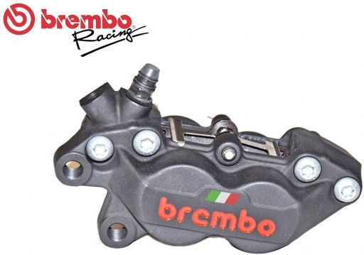 Brembo / ブレンボ FRONT LEFT BRAKE CALIPER BLACK TITANIUM RED LOGO ITA FLAG P4-40C | 20516538