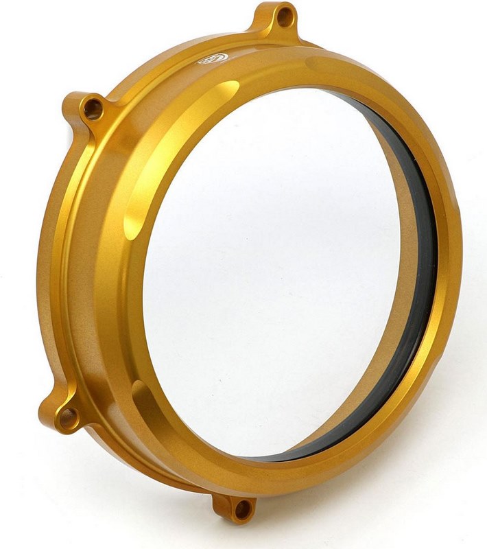 CNC Racing Clear oil bath clutch cover Ducati Panigale - OUTLET Gold | CA200G