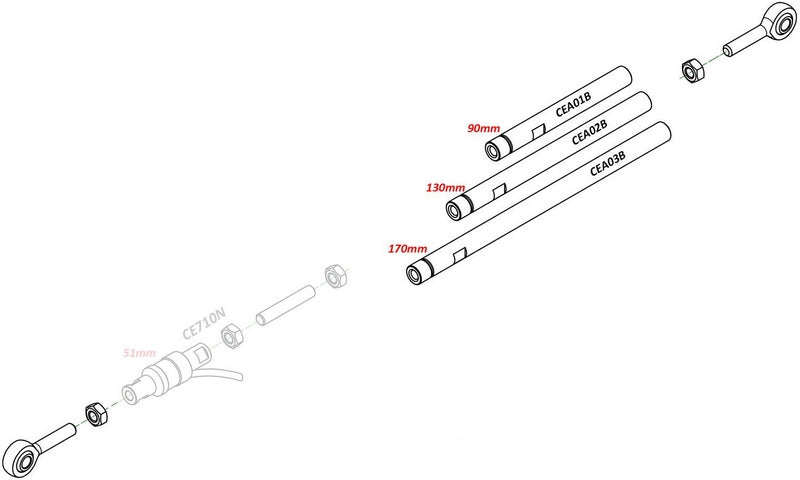 CNC Racing Universal power shifter Natural | CE710N
