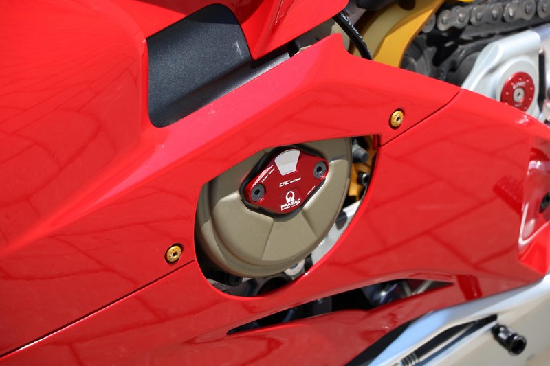 CNC Racing Timing inspection cover Ducati Panigale/Streetfighter V4 - Pramac Racing limited Edition Red | CF266RPR