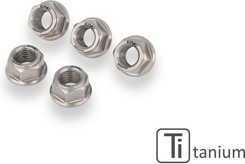 CNC Racing Rear sprocket nut set M10x1.25 Titanium Titanium | DA383X