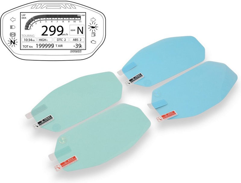 CNC Racing Dashboard Screen Protectors Ducati Panigale V2 955 Natural | DP004N