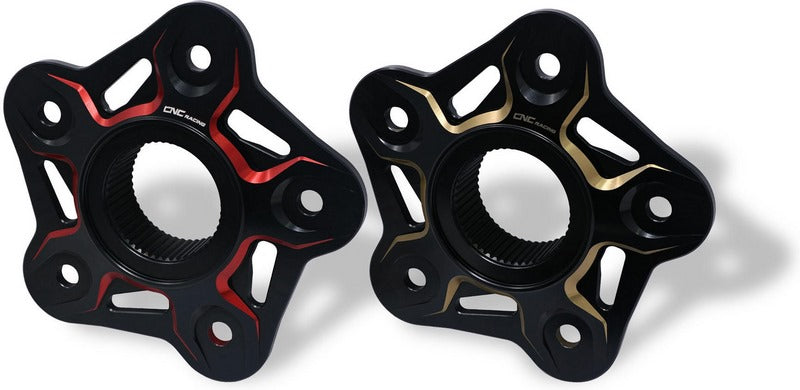 CNC Racing / シーエヌシーレーシング Rear sprocket flange 5 holes MV Agusta - Bicolor Black/Red | FL508BR