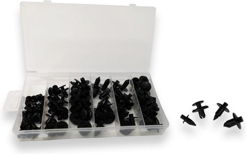 CNC Racing FAIRING RIVET PUSH PIN KIT - 80PCS NYLON Black | GA005B