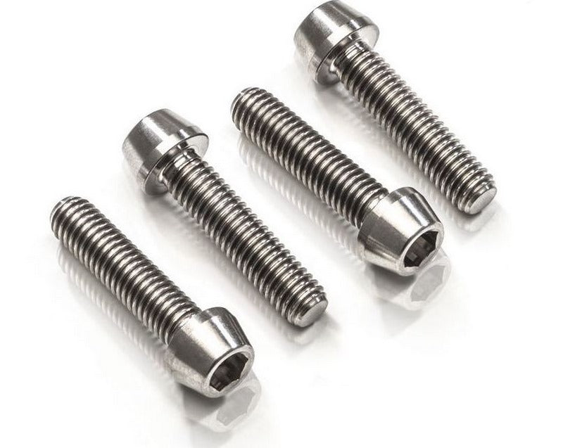 CNC Racing Screws set front axle clamp M6x30 (4 pcs) - Titanium Titanium | KV381X