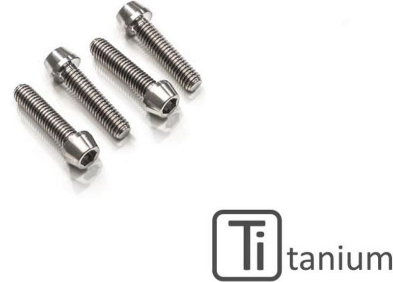 CNC Racing Passenger footpegs holder bolt M8x35 (4 pcs) - Titanium Titanium | KV396X