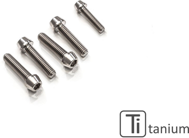 CNC Racing Top triple clamp screw kit - Titanium Titanium | KV451X