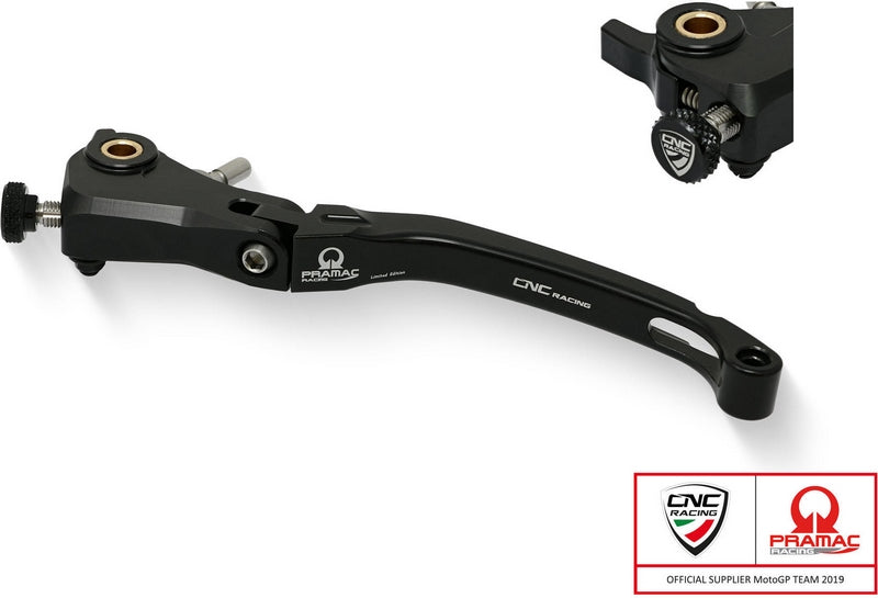 CNC Racing Clutch lever Race - folding Pramac Racing Limited Edition Black | LCR12BPR