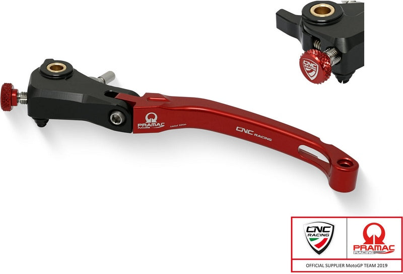 CNC Racing Clutch lever Race - folding Pramac Racing Limited Edition Red | LCR12RPR
