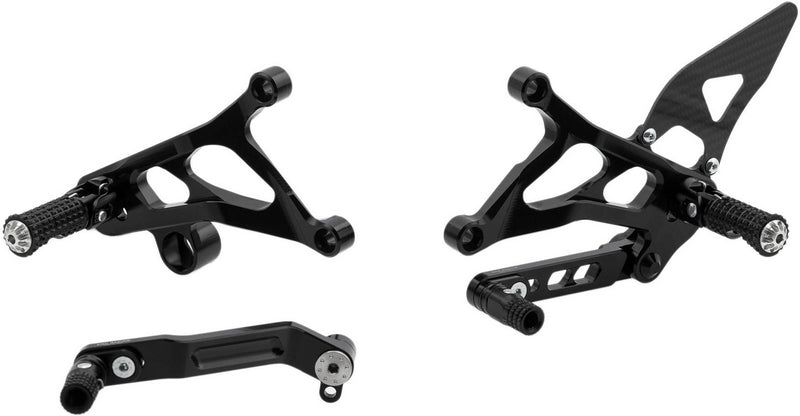 CNC Racing Adjustable rear sets MV Agusta Black | PE226B