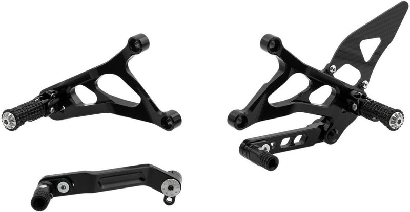 CNC Racing Adjustable rear sets MV Agusta Black | PE227B