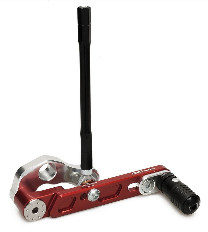 CNC Racing Adjustable rear sets - Reverse shifting MV Agusta LIMITED EDITION Red/Silver | PE330RS