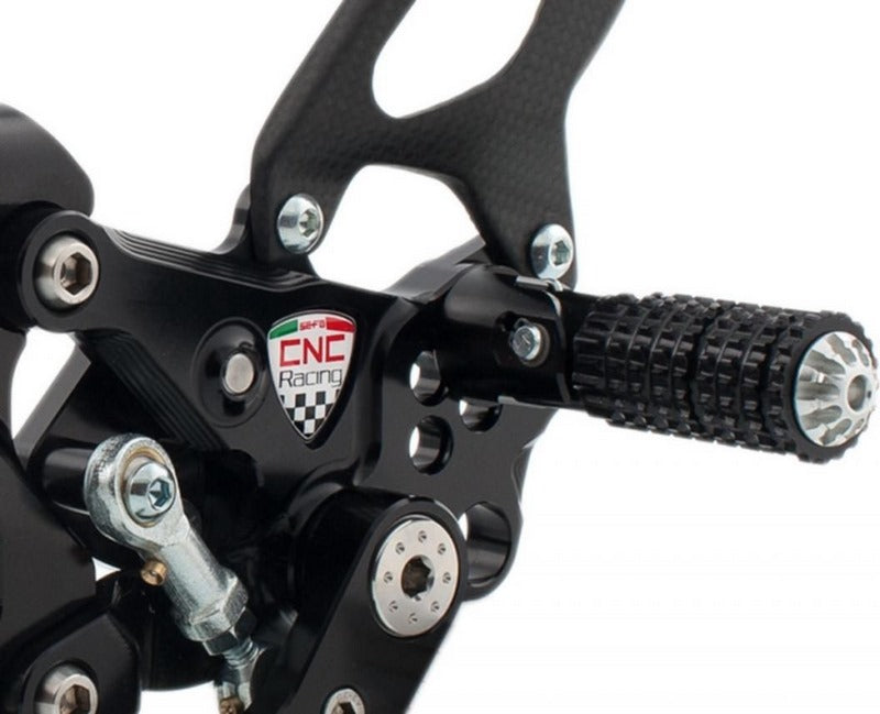 CNC Racing Adjustable rear sets RPS Ducati SBK Panigale series Silver | PE400BS