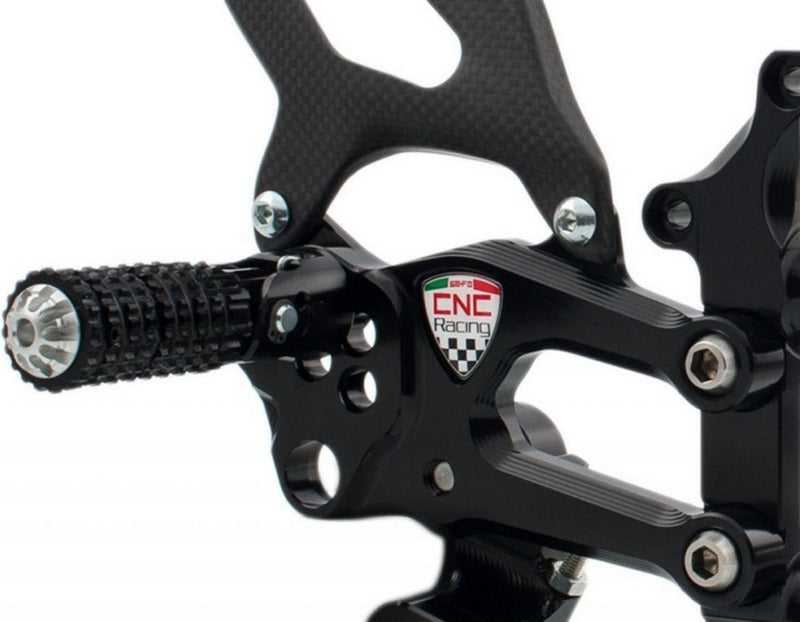 CNC Racing Adjustable rear sets RPS Ducati SBK Panigale series Silver | PE400BS