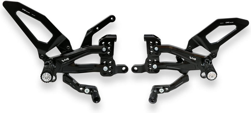 CNC Racing Adjustable rear sets RPS Ducati Panigale V4 series for V4 V4 S and V4 Speciale | PE406
