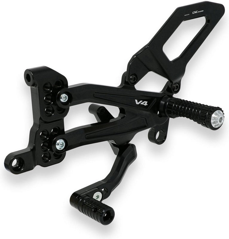 CNC Racing Adjustable rear sets RPS Ducati Panigale V4 series for V4 V4 S and V4 Speciale - EASY | PE407