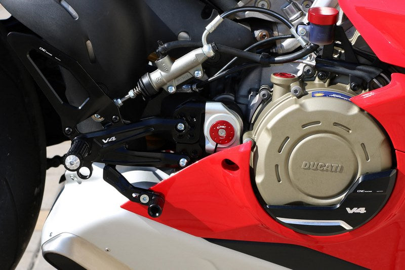 CNC Racing Adjustable rear sets RPS Ducati Panigale V4 series for V4 V4 S and V4 Speciale - EASY | PE407