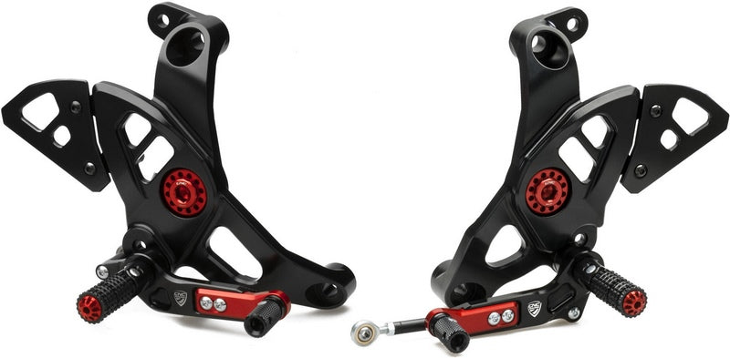 CNC Racing ADJUSTABLE REAR SETS DUCATI Black | PE444B
