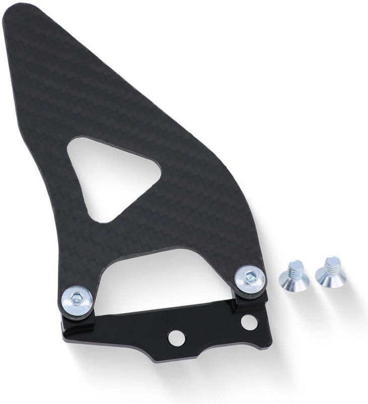 CNC Racing RH heel guard kit for rearsets PE227 Black | PES02B