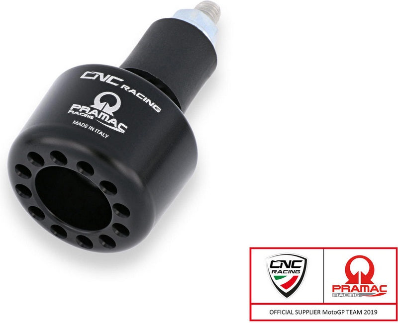 CNC Racing Handlebar cap left side Pramac Racing limited Edition Black | PL001BPR