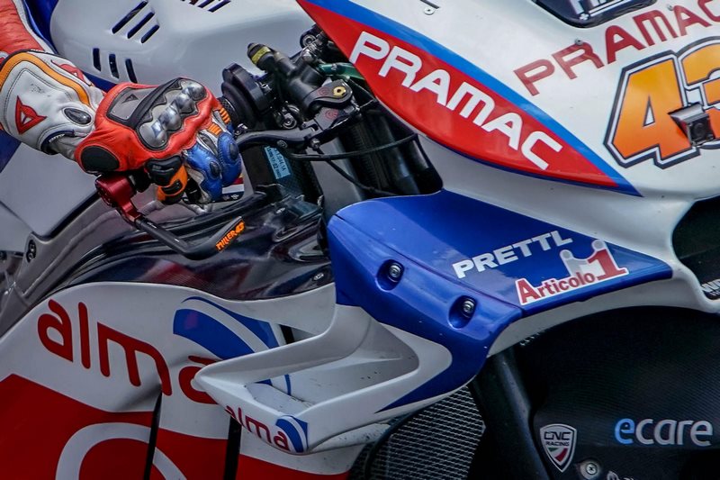 CNC Racing Brake-Guard Race Pramac Racing limited edition - Protection front brake lever Red | PL100RPR