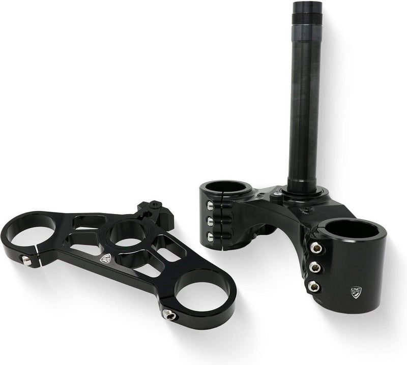 CNC Racing Triple clamps Ducati 848 Ø53-53 mm - Adjustable offset Black | PS513B