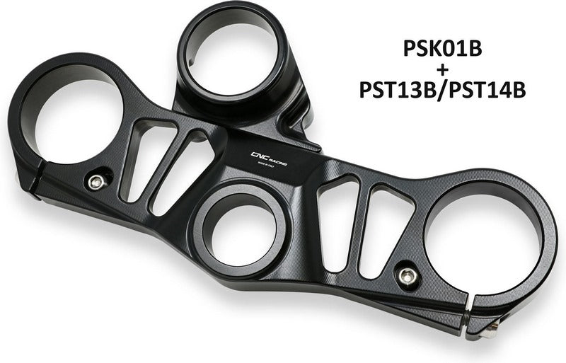 CNC Racing Triple clamps Aprilia - Ignition key switch bracket Black | PSK01B