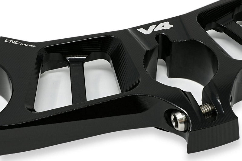 CNC Racing Triple clamps Ducati Panigale V4 - Top yoke Black | PST15B