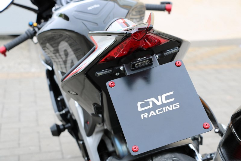 CNC Racing Adjustable license plate Aprilia Black | PT103B