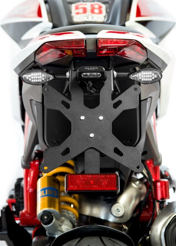 CNC Racing Adjustable license plate Ducati Hypermotard 821/939 Black | PT140B