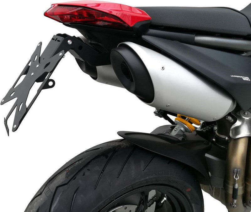 CNC Racing Adjustable license plate Ducati Hypermotard 950 Black | PT151B