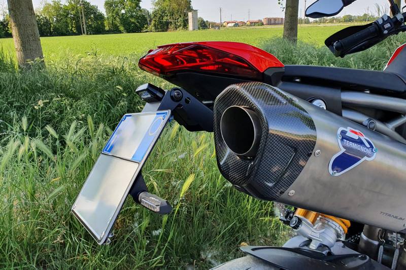 CNC Racing Adjustable license plate Ducati Hypermotard 950 Black | PT151B