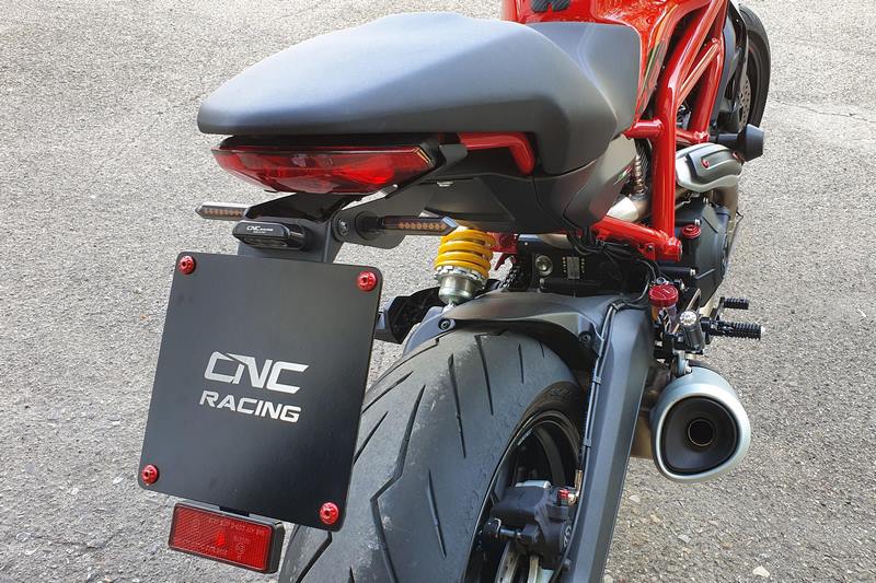 CNC Racing Adjustable license plate Ducati Monster / Supersport Black | PT152B