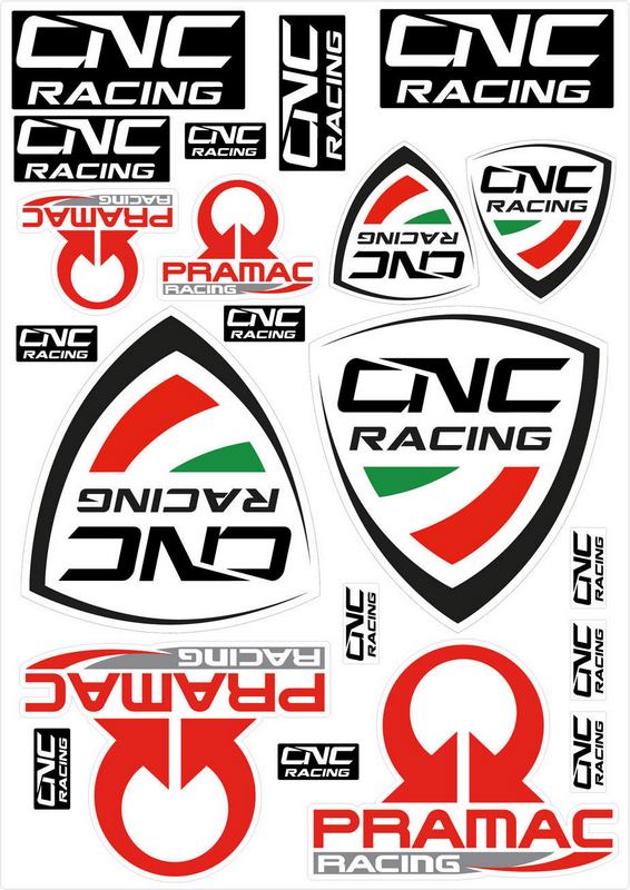 CNC Racing Stickers kit Black | STK01B